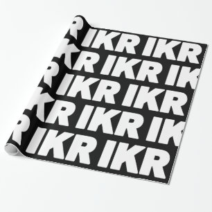IKR   Tekstlang Verpakkingspapier Cadeaupapier