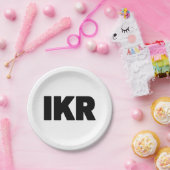 IKR | Text Slang Papieren Bordje (Feest)