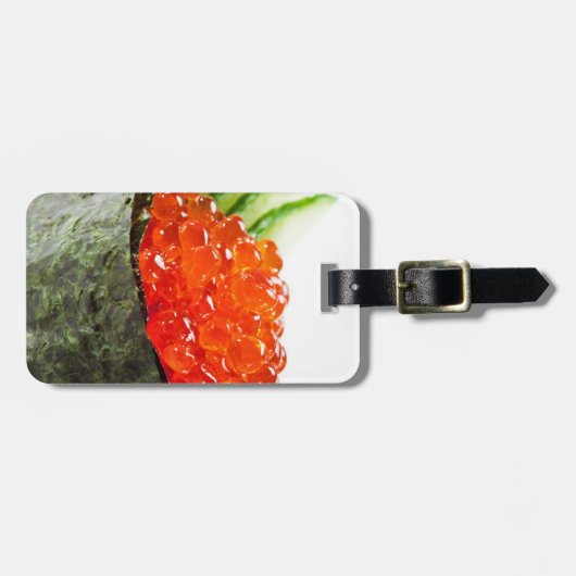Ikura (Salmon Roe) Gunkan Maki Sushi Bagagelabel (Voorkant horizontaal)