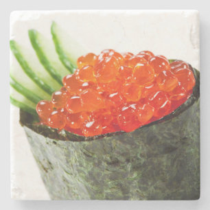 Ikura (Salmon Roe) Gunkan Maki Sushi Stenen Onderzetter