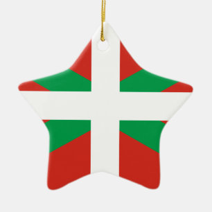 IKURRIÑA DRAPEAU BASQUE EUSKADI FLAG VASCA KERAMISCH ORNAMENT