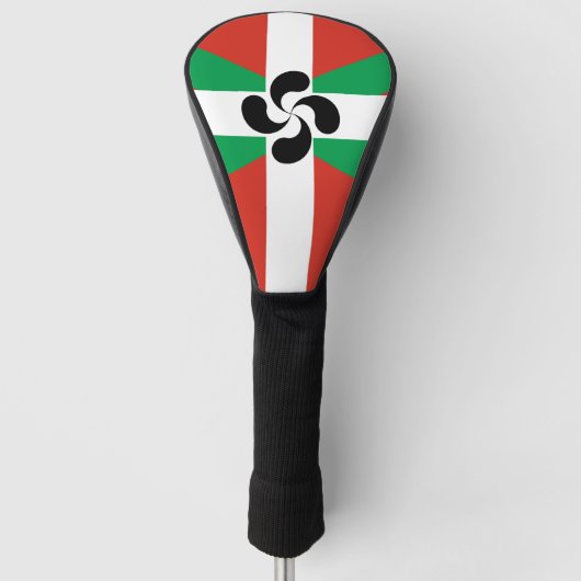 Ikurrina met Lauburu symbool Golfheadcover (Voorkant)