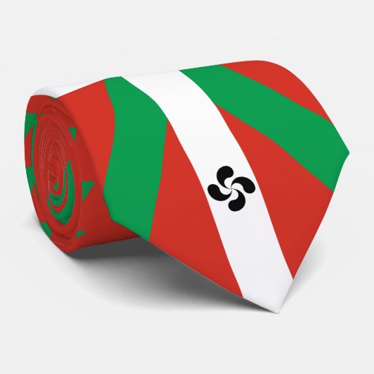 Ikurriña met Lauburu-symbool Stropdas (Opgerold)