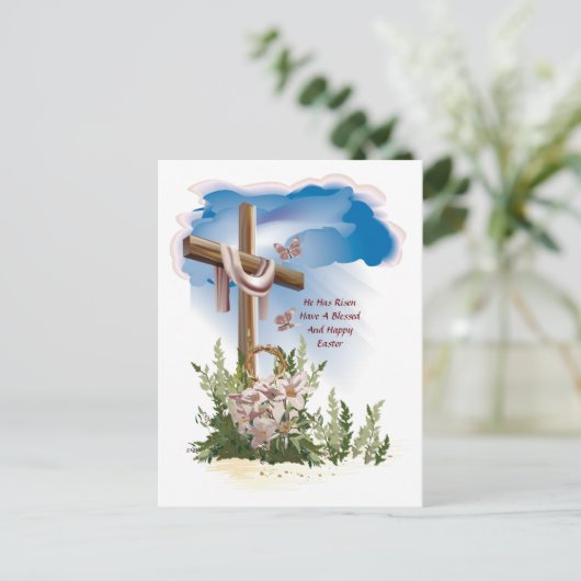 Il a augmenté carte postale de l'Est (Debout devant)