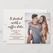 Il A Commencé Avec Le Faire-part Photo Fiançailles (Devant)