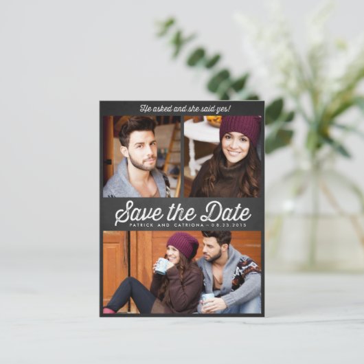 Il a demandé, et elle a dit oui! Carte postale Enr (Debout devant)