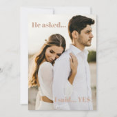 Il A Demandé Que J'Ai Dit Oui Invitation Du Parti  (Devant)