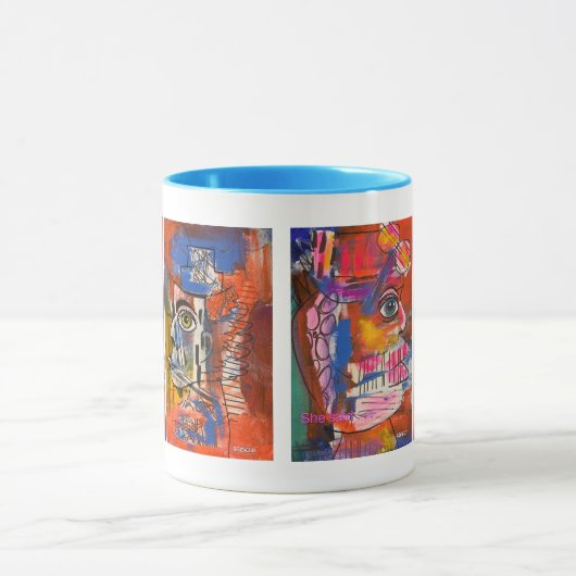 "Il A Dit, Elle A Dit" Beverage Mug (Centre)