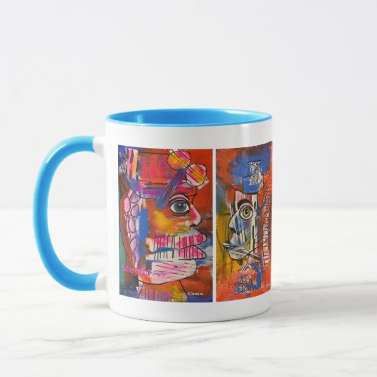 "Il A Dit, Elle A Dit" Beverage Mug (Gauche)