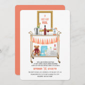 Il A Juste Une Véritable Invitation De Baby shower (Devant / Derrière)