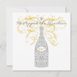 Il a lancé la question Champagne Invitation