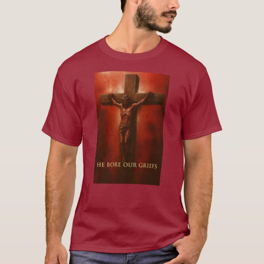 ✝️ Il a porté nos peines - T-Shirt (Devant)