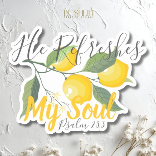 Il Actualise Mon Sticker Psaume Âme 23:3