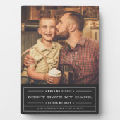 Il Avait Ma Plaque De Fête des pères Dos (Devant)