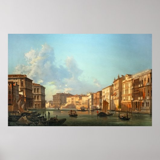 Il Canal Grande verso Ca’ Pesaro Poster (Voorkant)