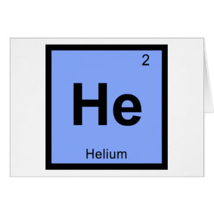 Il - Chimie Symbole du tableau périodique de l'hél