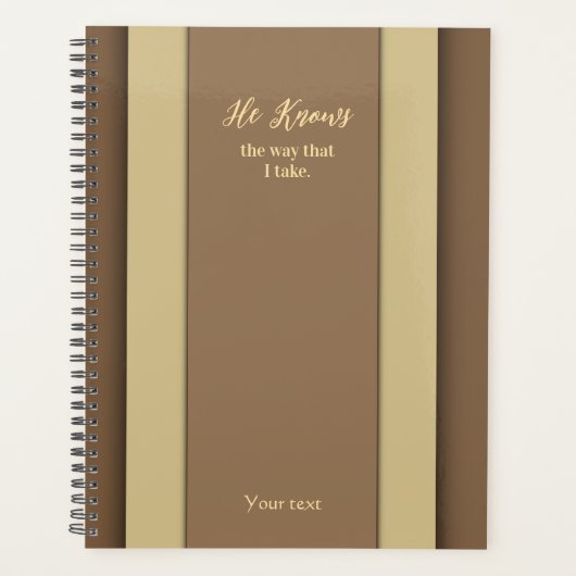 Il connaît la façon dont je prends planificateur B (Devant)