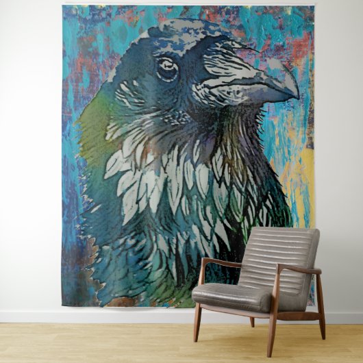 Il corvo wandkleed (In situ)