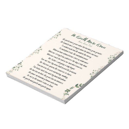 Il Donne Plus De Bloc-Notes De Grace (Tourné)