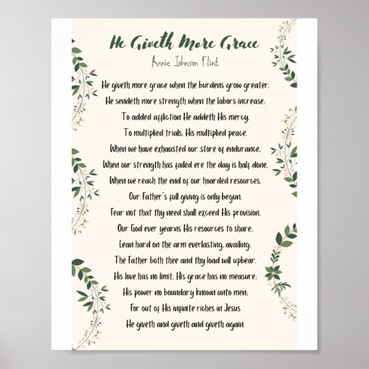 Il Donne Plus De Grace Matte Poster (Devant)