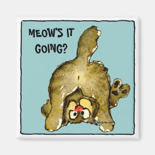 Il du Meow allant ? Aimant mignon de chat