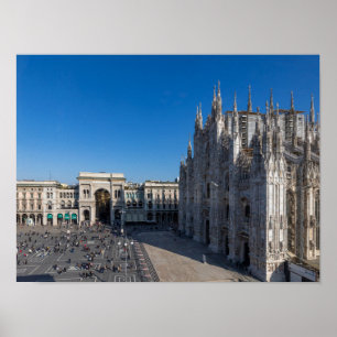 Il duomo di MIlano dal museo del Novecento Poster