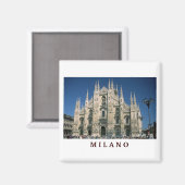 "Il Duomo, Milan, Italie" aimant (Recto/Verso)