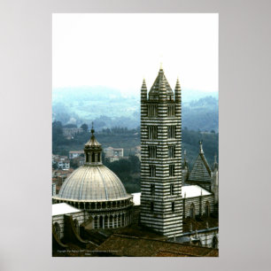 Il Duomo, Siena, Italië   Afdrukken Poster