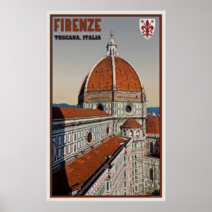 il Duomo uit de Campanile van Giotto Poster