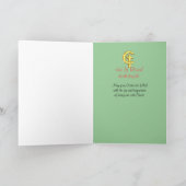 Il est alléluia levé, carte de Pâques religieuse (Intérieur)