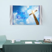 Il est bannière levée de Pâques, rayonnant la (Salon professionnel)