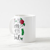 "Il est bien avec la tasse de mon âme" (Devant gauche)