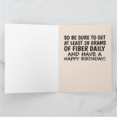 IL EST BON D'ÊTRE RÉGULIER - drôle POOP CARTE D'AN (Intérieur)