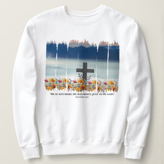 Il Est Devenu Sweatshirt chrétien de Pâques (Design devant)