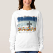 Il Est Devenu Sweatshirt chrétien de Pâques (Devant)
