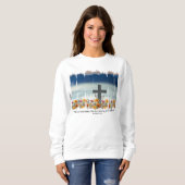 Il Est Devenu Sweatshirt chrétien de Pâques (Devant entier)