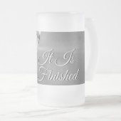 Il Est Fini Gris Gris Frosted Verre Beer Mug (Devant droit)