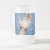 Il Est Fini Verre Frosted Bière Mug (Devant gauche)