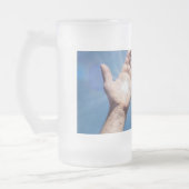 Il Est Fini Verre Frosted Bière Mug (Gauche)