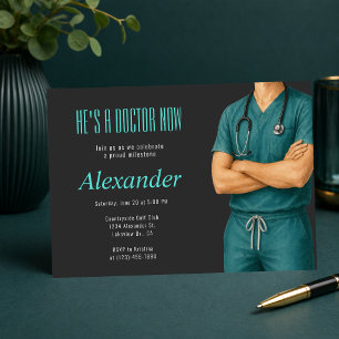 Il est maintenant médecin Invitation photo