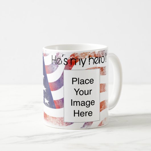 Il est mon héros ! tasse (Devant droit)