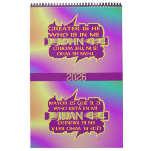 Il est plus grand© - Calendrier Esp & Angl