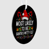 Il Est Probable Que Père Noël Avec Un Elfe Noël (devant)