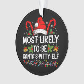 Il Est Probable Que Père Noël Avec Un Elfe Noël (devant)