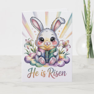 Il Est Ressuscité Carte de Pâques Style Kawaii Mig