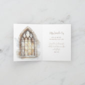 Il est ressuscité | Croix avec la carte de Pâques (Intérieur)