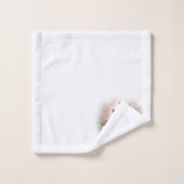 Il est ressuscité Croix de Pâques avec des fleurs (Gant de toilette)