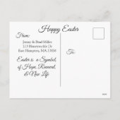 Il est ressuscité, croix religieuses Carte postale (Dos)