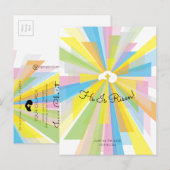 Il Est Ressuscité Service Pâques Invitation (Devant / Derrière)