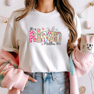 Il est ressuscité T-shirt de Pâques; foi chrétienn
